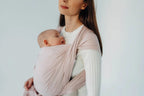Baby Sling, Broken Twill Weave, (50% cotton, 50% bamboo viscose) - MARSHMALLOW - Woven Baby XS - 4   long_woven_wraps    #