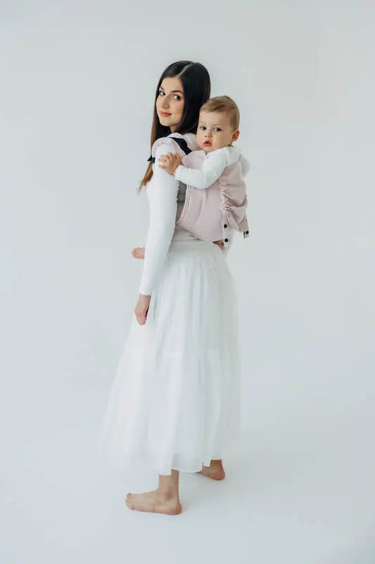 Lenny Buckle Onbuhimo PRO baby carrier, broken-twill weave (50% cotton, 50% bamboo viscose) - MARSHMALLOW - Woven Baby Standard   buckle_onbu_pro_carriers    #