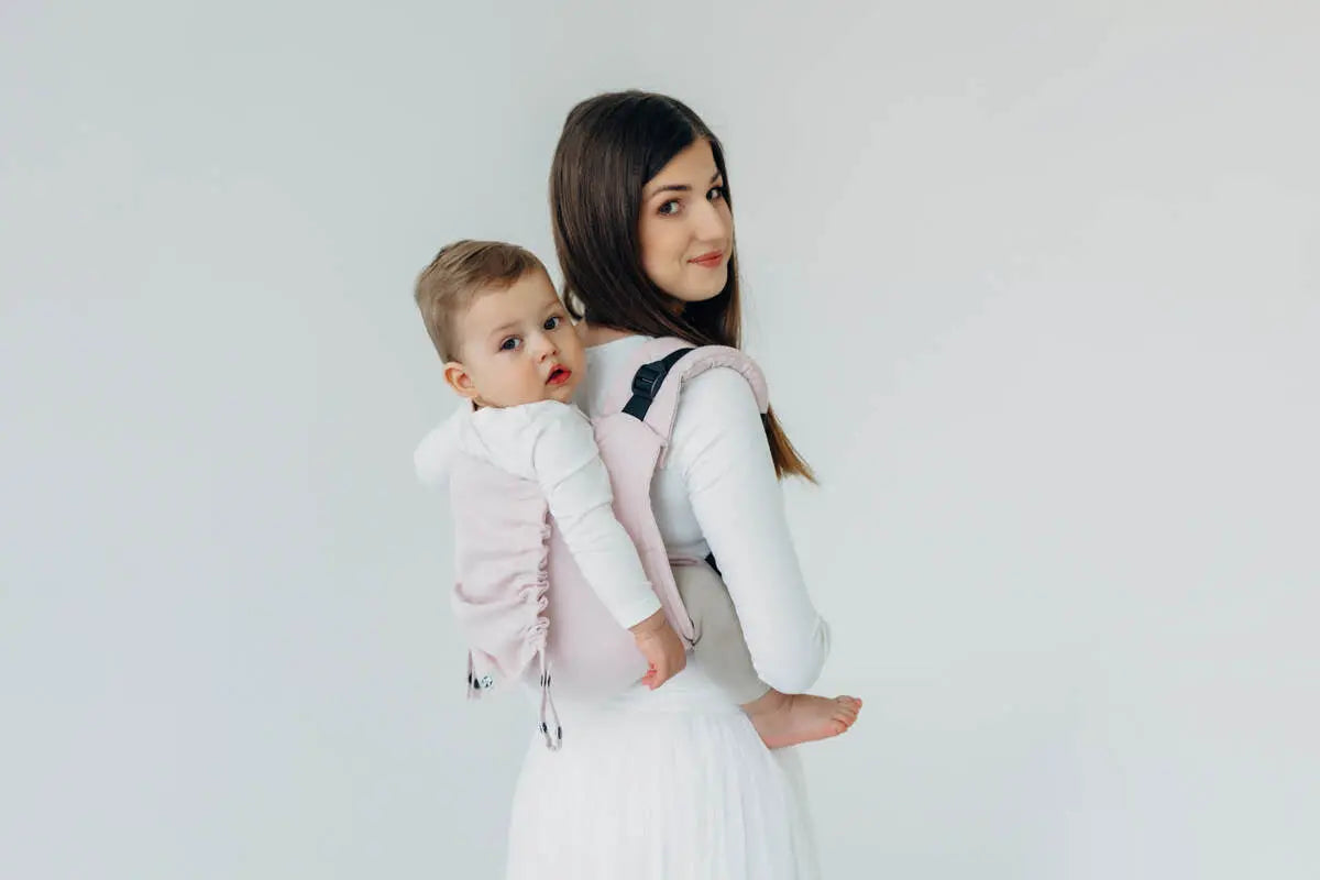 Lenny Buckle Onbuhimo PRO baby carrier, broken-twill weave (50% cotton, 50% bamboo viscose) - MARSHMALLOW - Woven Baby Standard   buckle_onbu_pro_carriers    #