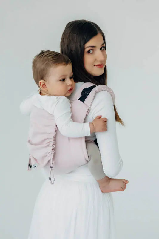 Lenny Buckle Onbuhimo PRO baby carrier, broken-twill weave (50% cotton, 50% bamboo viscose) - MARSHMALLOW - Woven Baby Standard   buckle_onbu_pro_carriers    #