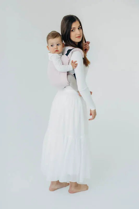 Lenny Buckle Onbuhimo PRO baby carrier, broken-twill weave (50% cotton, 50% bamboo viscose) - MARSHMALLOW - Woven Baby Standard   buckle_onbu_pro_carriers    #