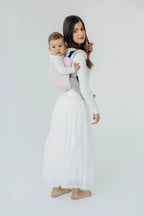 Lenny Buckle Onbuhimo PRO baby carrier, broken-twill weave (50% cotton, 50% bamboo viscose) - MARSHMALLOW - Woven Baby Standard   buckle_onbu_pro_carriers    #