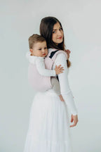 Lenny Buckle Onbuhimo PRO baby carrier, broken-twill weave (50% cotton, 50% bamboo viscose) - MARSHMALLOW - Woven Baby Standard   buckle_onbu_pro_carriers    #