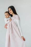 Ring Sling, Broken twill Weave (50% cotton, 50% bamboo viscose), with gathered shoulder - MARSHMALLOW - standard 1.8m (grade B)