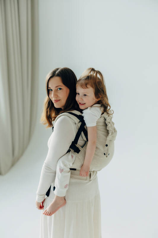 LennyPreschool Carrier, broken - twill weave (50% cotton, 25% hemp, 25% lyocell) - AIRY - Woven Baby Size - Preschool   lenny_preschool    #