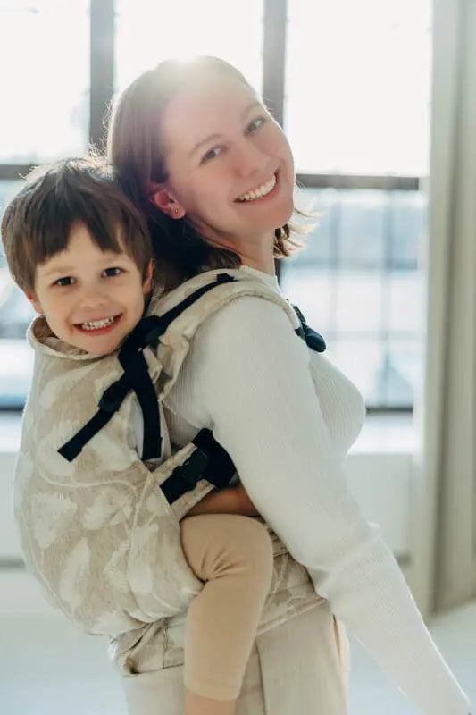 LennyPreschool Carrier, jacquard weave (50% cotton, 25% hemp, 25% lyocell) - VIRIDIFLORA - CONNECT - Woven Baby Preschool   lenny_preschool    #