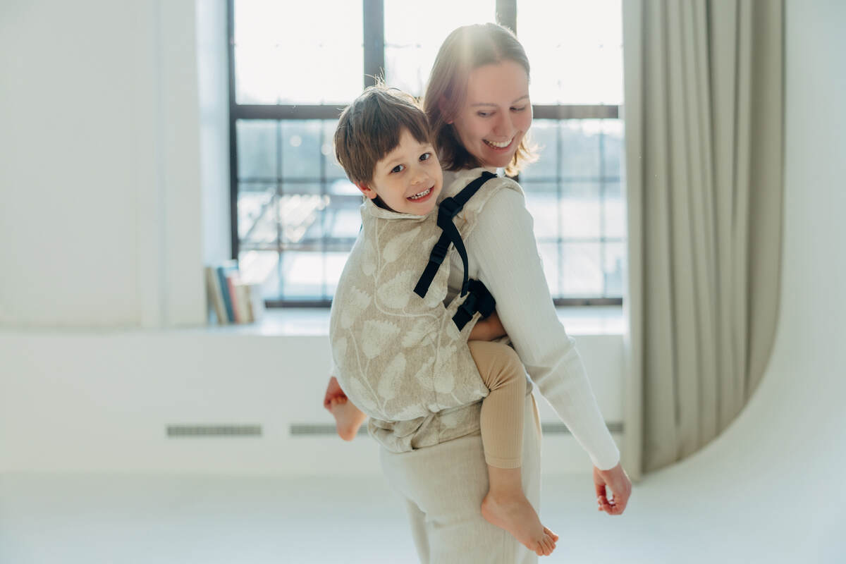 LennyPreschool Carrier, jacquard weave (50% cotton, 25% hemp, 25% lyocell) - VIRIDIFLORA - CONNECT - Woven Baby Size - Preschool   lenny_preschool    #