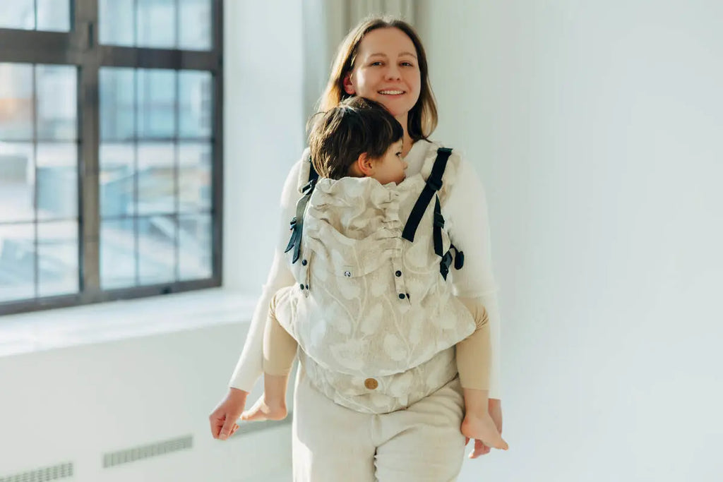 LennyPreschool Carrier, jacquard weave (50% cotton, 25% hemp, 25% lyocell) - VIRIDIFLORA - CONNECT - Woven Baby Preschool   lenny_preschool    #