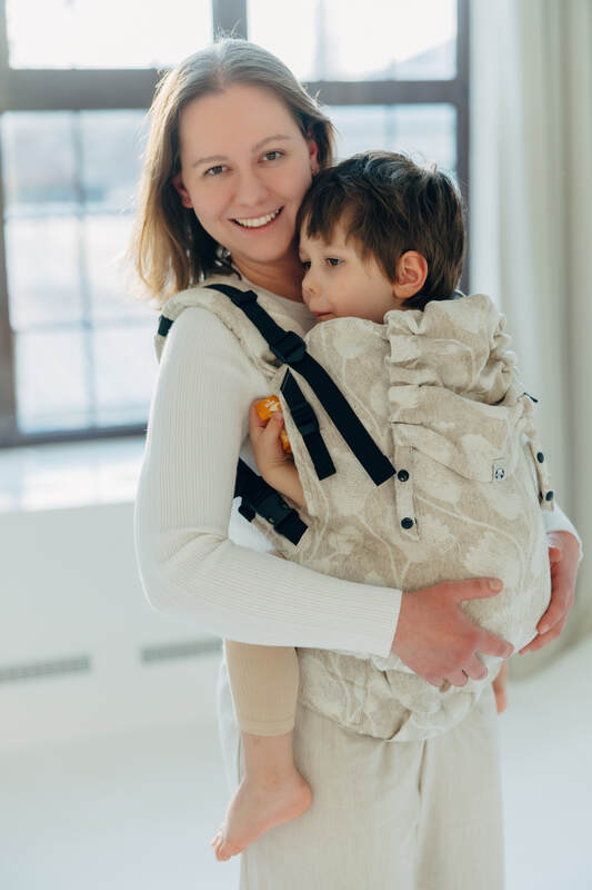 LennyPreschool Carrier, jacquard weave (50% cotton, 25% hemp, 25% lyocell) - VIRIDIFLORA - CONNECT - Woven Baby Size - Preschool   lenny_preschool    #