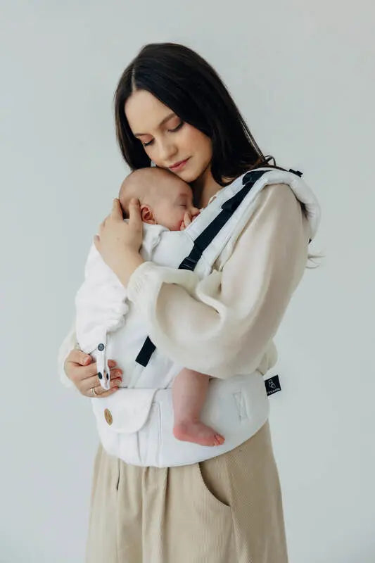 LennyUpGrade PRO Carrier, jacquard weave, 100% bamboo viscose - VIRIDIFLORA  - MILKY WAY - Woven Baby Size - Standard   lenny_upgrade_pro    #