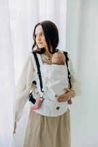 LennyUpGrade PRO Carrier, jacquard weave, 100% bamboo viscose - VIRIDIFLORA  - MILKY WAY - Woven Baby Standard   lenny_upgrade_pro    #