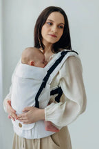 LennyUpGrade PRO Carrier, jacquard weave, 100% bamboo viscose - VIRIDIFLORA  - MILKY WAY - Woven Baby Standard   lenny_upgrade_pro    #