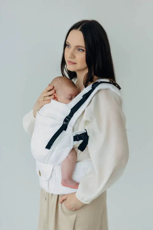 LennyUpGrade PRO Carrier, jacquard weave, 100% bamboo viscose - VIRIDIFLORA  - MILKY WAY - Woven Baby Standard   lenny_upgrade_pro    #