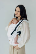 LennyUpGrade PRO Carrier, jacquard weave, 100% bamboo viscose - VIRIDIFLORA  - MILKY WAY