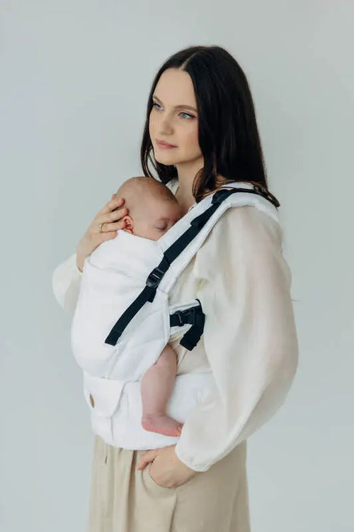 LennyUpGrade PRO Carrier, jacquard weave, 100% bamboo viscose - VIRIDIFLORA  - MILKY WAY - Woven Baby Size - Standard   lenny_upgrade_pro    #