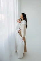Baby Wrap, Jacquard Weave (100% bamboo viscose) - VIRIDIFLORA  - MILKY WAY - Woven Baby XS - 4   long_woven_wraps    #