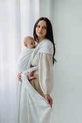 Baby Wrap, Jacquard Weave (100% bamboo viscose) - VIRIDIFLORA  - MILKY WAY