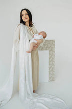 Baby Wrap, Jacquard Weave (100% bamboo viscose) - VIRIDIFLORA  - MILKY WAY - Woven Baby XS - 4   long_woven_wraps    #