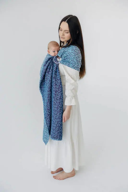Ring Sling, Jacquard Weave (100% cotton), with gathered shoulder - ENCHANTED NOOK - FAIRY - standard 1.8m - Woven Baby Title - Default Title   ring_slings    #