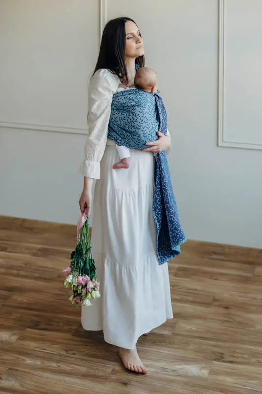 Ring Sling, Jacquard Weave (100% cotton), with gathered shoulder - ENCHANTED NOOK - FAIRY - standard 1.8m - Woven Baby Title - Default Title   ring_slings    #