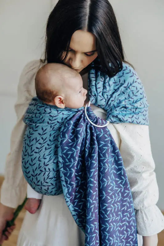 Ring Sling, Jacquard Weave (100% cotton), with gathered shoulder - ENCHANTED NOOK - FAIRY - standard 1.8m - Woven Baby    ring_slings    #