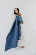 Baby Wrap, Jacquard Weave (100% cotton) - ENCHANTED NOOK - FAIRY (grade B) - Woven Baby Size - M   long_woven_wraps    #