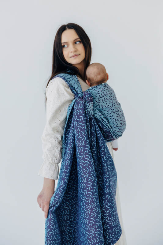Baby Wrap, Jacquard Weave (100% cotton) - ENCHANTED NOOK - FAIRY (grade B) - Woven Baby Size - M   long_woven_wraps    #