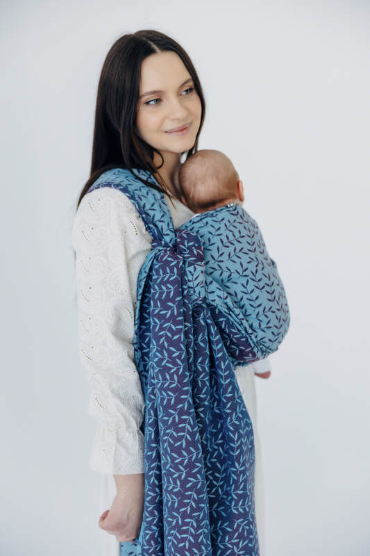 Baby Wrap, Jacquard Weave (100% cotton) - ENCHANTED NOOK - FAIRY (grade B) - Woven Baby Size - M   long_woven_wraps    #