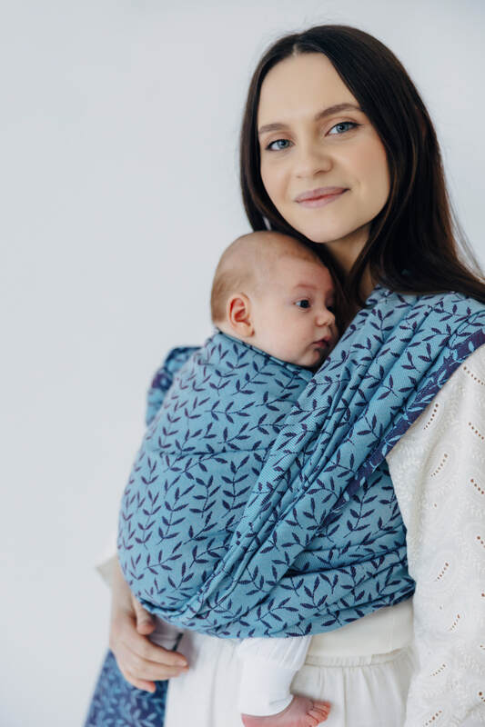 Baby Wrap, Jacquard Weave (100% cotton) - ENCHANTED NOOK - FAIRY (grade B) - Woven Baby Size - M   long_woven_wraps    #