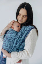 Baby Wrap, Jacquard Weave (100% cotton) - ENCHANTED NOOK - FAIRY (grade B) - Woven Baby M - 6   long_woven_wraps    #