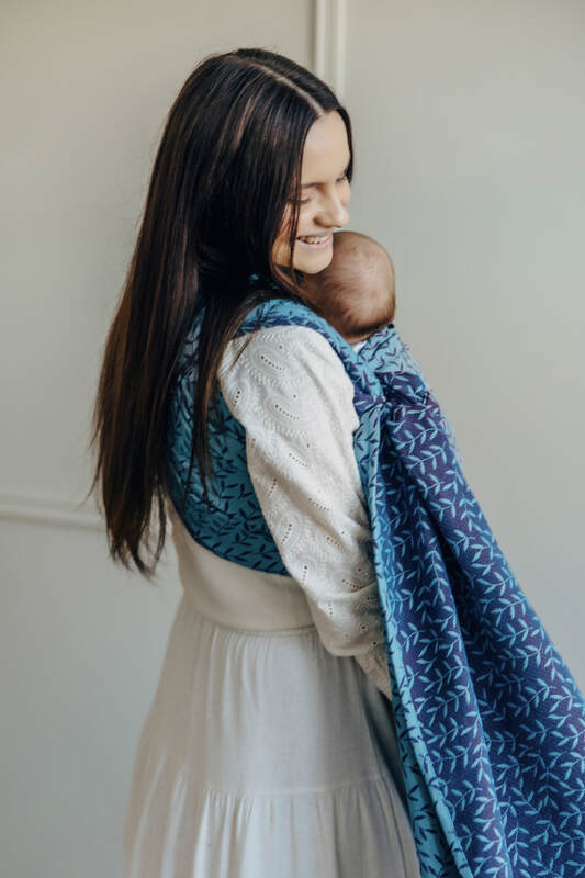 Baby Wrap, Jacquard Weave (100% cotton) - ENCHANTED NOOK - FAIRY (grade B) - Woven Baby Size - M   long_woven_wraps    #