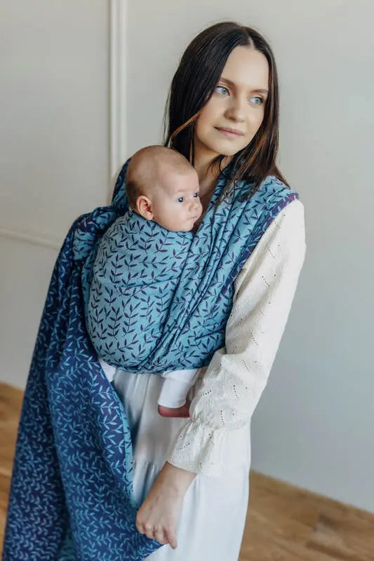 Baby Wrap, Jacquard Weave (100% cotton) - ENCHANTED NOOK - FAIRY - Woven Baby XS - 4   long_woven_wraps    #