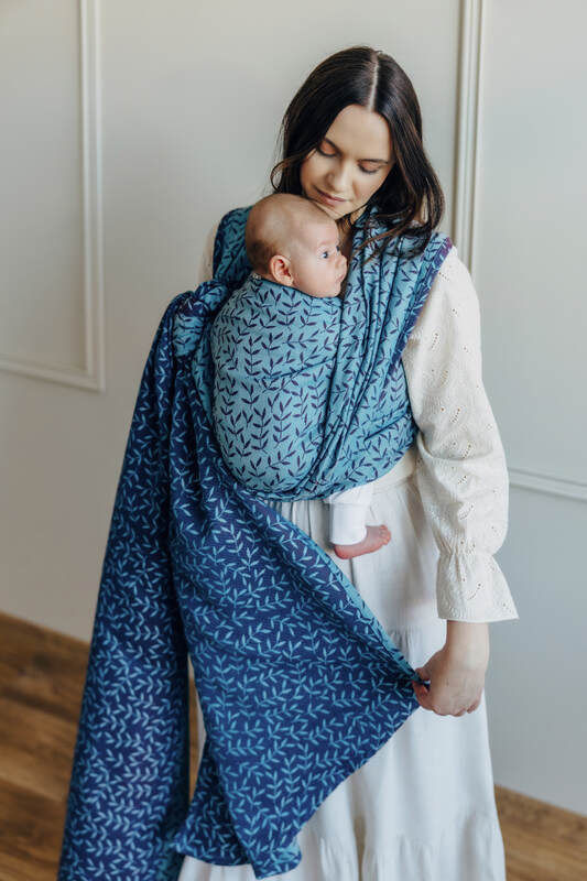 Baby Wrap, Jacquard Weave (100% cotton) - ENCHANTED NOOK - FAIRY (grade B) - Woven Baby Size - M   long_woven_wraps    #