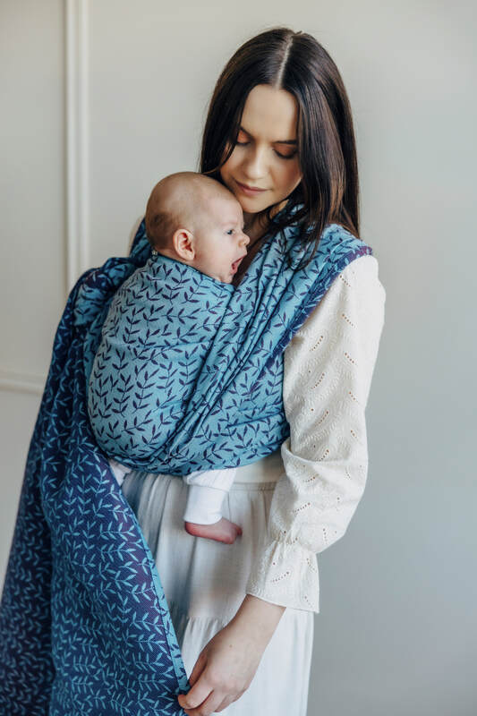 Baby Wrap, Jacquard Weave (100% cotton) - ENCHANTED NOOK - FAIRY (grade B) - Woven Baby Size - M   long_woven_wraps    #