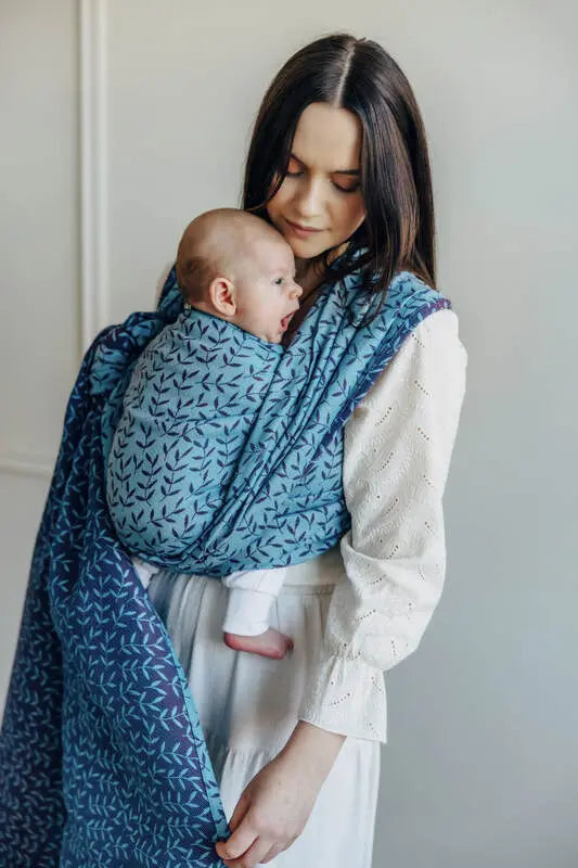 Baby Wrap, Jacquard Weave (100% cotton) - ENCHANTED NOOK - FAIRY - Woven Baby XS - 4   long_woven_wraps    #