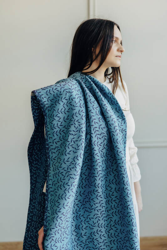 Baby Wrap, Jacquard Weave (100% cotton) - ENCHANTED NOOK - FAIRY (grade B) - Woven Baby Size - M   long_woven_wraps    #