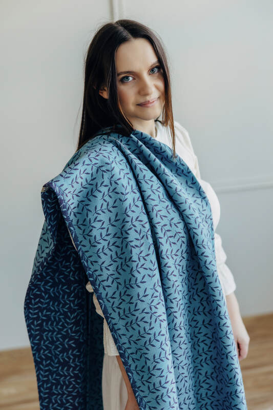 Baby Wrap, Jacquard Weave (100% cotton) - ENCHANTED NOOK - FAIRY (grade B) - Woven Baby Size - M   long_woven_wraps    #