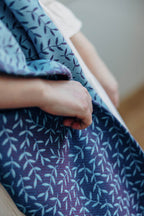 Baby Wrap, Jacquard Weave (100% cotton) - ENCHANTED NOOK - FAIRY (grade B) - Woven Baby Size - M   long_woven_wraps    #