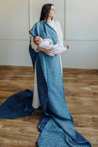Baby Wrap, Jacquard Weave (100% cotton) - ENCHANTED NOOK - FAIRY (grade B) - Woven Baby Size - M   long_woven_wraps    #