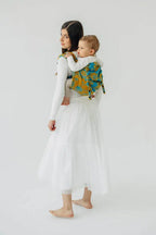 Lenny Buckle Onbuhimo PRO baby carrier, jacquard weave (100% cotton) - RETRO'N'ROSES - ROSARIUM - Woven Baby Standard   buckle_onbu_pro_carriers    #