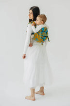 Lenny Buckle Onbuhimo PRO baby carrier, jacquard weave (100% cotton) - RETRO'N'ROSES - ROSARIUM - Woven Baby Standard   buckle_onbu_pro_carriers    #