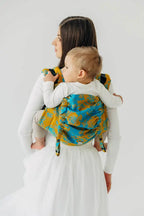 Lenny Buckle Onbuhimo PRO baby carrier, jacquard weave (100% cotton) - RETRO'N'ROSES - ROSARIUM - Woven Baby Standard   buckle_onbu_pro_carriers    #