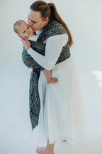 Baby Wrap, Jacquard Weave (100% cotton) - WILD SOUL - COCOON - Woven Baby Size - L-Size - M-Size - S-Size - XL-Size - XS   long_woven_wraps    #