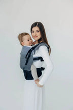 LennyUpGrade PRO Carrier, herringbone weave 100% cotton - LITTLE HERRINGBONE OMBRE GREY - Woven Baby Standard   lenny_upgrade_pro    #