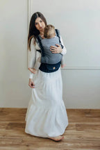LennyUpGrade PRO Carrier, herringbone weave 100% cotton - LITTLE HERRINGBONE OMBRE GREY - Woven Baby Standard   lenny_upgrade_pro    #