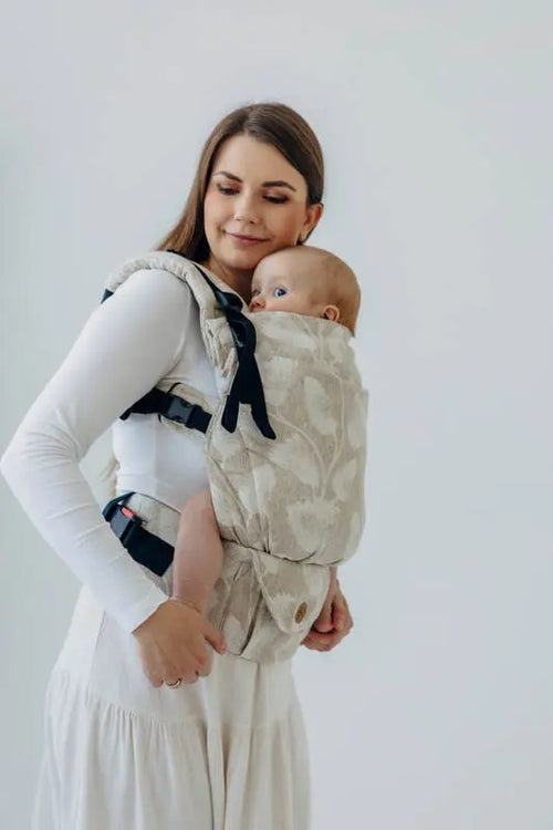 LennyUpGrade PRO Carrier, jacquard weave (50% cotton, 25% hemp, 25% lyocell) - VIRIDIFLORA - CONNECT - Woven Baby Size - Standard   lenny_upgrade_pro    #