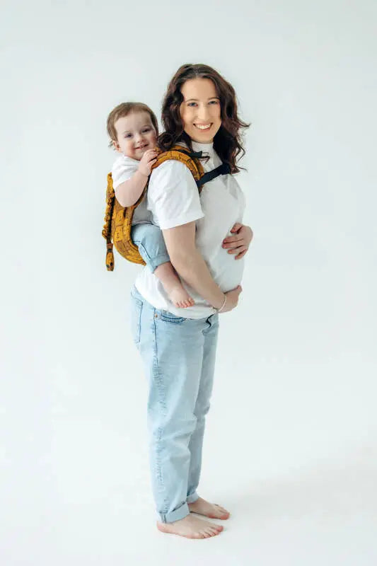Lenny Buckle Onbuhimo PRO baby carrier, jacquard weave (100% cotton) - CAPYBARAS - TRIBU - Woven Baby Standard   buckle_onbu_pro_carriers    #