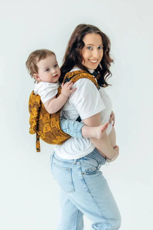 Lenny Buckle Onbuhimo PRO baby carrier, jacquard weave (100% cotton) - CAPYBARAS - TRIBU - Woven Baby Size - Standard-Size - Toddler   buckle_onbu_pro_carriers    #