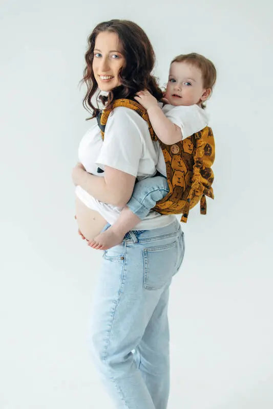 Lenny Buckle Onbuhimo PRO baby carrier, jacquard weave (100% cotton) - CAPYBARAS - TRIBU - Woven Baby Size - Standard-Size - Toddler   buckle_onbu_pro_carriers    #