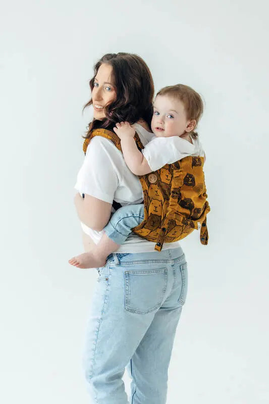 Lenny Buckle Onbuhimo PRO baby carrier, jacquard weave (100% cotton) - CAPYBARAS - TRIBU - Woven Baby Size - Standard-Size - Toddler   buckle_onbu_pro_carriers    #